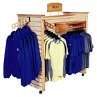 H-Gondola Standard Wooden Slatwall Merchandiser